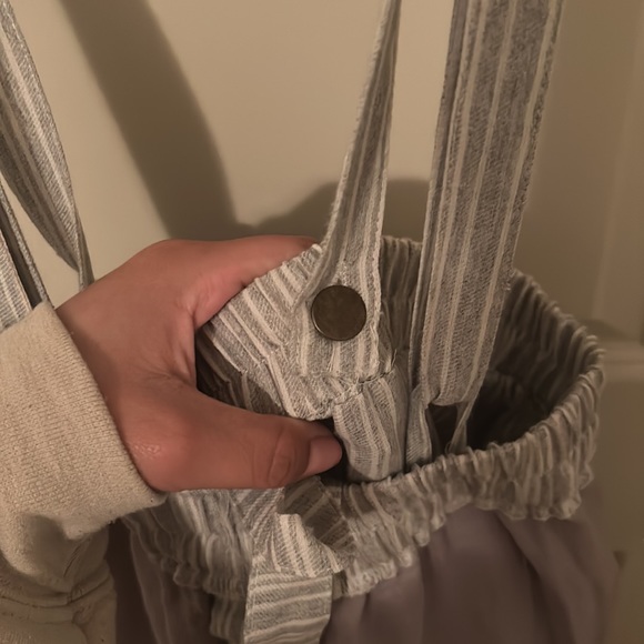 Stripped Overall Skirt - Picture 9 of 10